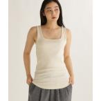 タンクトップ ノースリーブ 「daily CLIP」リブインナータンク レディース