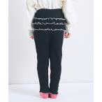 パンツ 「リブコットン100」ガールズ バックフリル テレコ レギンス キッズ 子供服 女の子