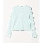 ショッピングドット tシャツ 「Steven Alan」ドット リブ ヘンリーネック カットソー レディース