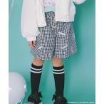 ショッピングKIDS パンツ 「シナモロール×ANY KIDS」刺繍 ギンガムキュロット キッズ 子供服