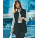 ベスト ジレ 「セレモニー」BEAUTY FORM KNIT ZIPジレ レディース