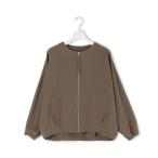 ショッピングブルゾン ブルゾン アウター 「WOMEN」ジャージーライクツイル ドルマンブルゾン レディース