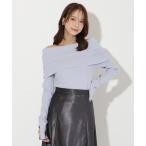 ニット セーター オフショルプルオーバー レディース