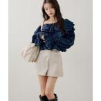 パンツ 「セットアップ対応」コンパクトレイヤードショートパンツ レディース