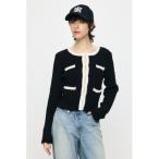 カーディガン FANCY YARN BI COLOR カーディガン レディース