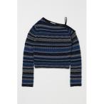 tシャツ 「26年SS新作」RANDOM STRIPE OFF SHOULDER トップス レディース