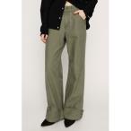  слаксы брюки [2026SS новый продукт ]L/W STUDDED MILITALY FLARE PT low талия заклепки do милитари flare pants зима 