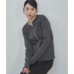 ショッピングエピ カーディガン 「ハンドウォッシャブル」チュールドッキングニットカーディガン レディース