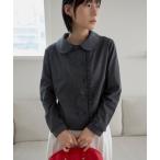 ブラウス シャツ 「2026SS新作アイテム」「UNE ORIGINAL」ラブリーラウンドカラープラケットフリルシャツブラウス レディース