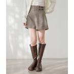 パンツ ベルト付きハイウエストタイトショートパンツ　644831 レディース