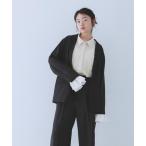 コート アウター フリルスリーブテーラードジャケット レディース