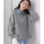 トレーナー スウェット ラメスウエットライクニットプルオーバー レディース