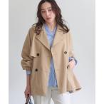 トレンチコート コート 撥水ショートトレンチ/654101 レディース