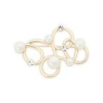 ブローチ パールビジューブローチ レディース