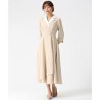 ワンピース 2026春夏新作 ダブルカラーラップワンピース