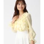 ブラウス シャツ 2026春夏新作 フリルレイヤードブラウス レディース