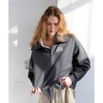  футболка тренировочный [New Balance for emmi]Track side флис половина Zip женский 