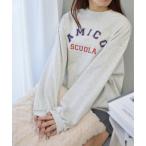 トレーナー スウェット AMICOプリントビッグスウェットトレーナー レディース