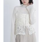 キャミソール バテンレースビスチェ