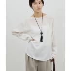 ブラウス シャツ 「手洗い可」ラウンドTガーゼブラウス レディース