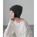 ニット帽 ニットキャップ ボーダーニットビーニー　645151 レディース