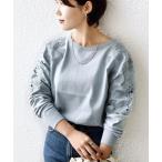 ニット セーター 「WEB限定」「手洗い可能」ショルダー レース コンビ ニット プルオーバー レディース