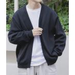  свитер вязаный [ стирка возможно / антибактериальный / дезодорация /UV cut ] высокофункциональный ребра вязаный кардиган + внутренний комплект мужской 