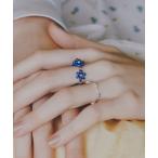 指輪 リング フラワー ビーズ セット リング レディース