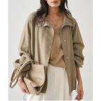 ブルゾン アウター メランジギマスタンドブルゾン レディース