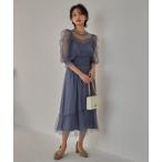 「Dorry Doll」 半袖ワンピース M グレイッシュブルー レディース