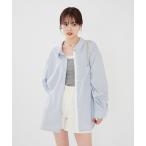 [mystic] длинный рукав туника FREE голубой женский 