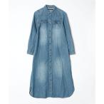 「YECCA VECCA」 シャツワンピース - ブルー レディース
