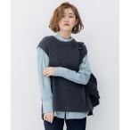 「23区」 ニットベスト 32 グレー レディース