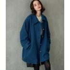 [Unitage] пальто с отложным воротником FREE голубой женский 