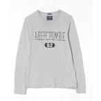 「Abercrombie&Fitch」 長袖Tシャツ S グレー メンズ