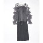 [BONLECILL noir] брюки платье M угольно-серый женский 