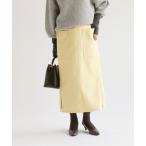 「IENA」 タイトスカート 38 ベージュ レディース