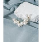 ブローチ ランダムパールビジューブローチ レディース