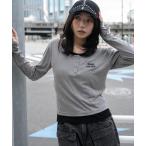 ショッピング新作 tシャツ WEGO/「26年春新作」レイヤードドッキングロンT レディース