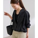 ブラウス シャツ 「追加」フレンチリネンドロストシャツ レディース