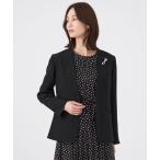 ショッピングサンヨー ジャケット テーラードジャケット 「美シリーズ・セットアップ対応・ウォッシャブル」バックサテンジョーゼットジャケット レディース