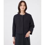 ショッピングサンヨー ジャケット テーラードジャケット 「ウォッシャブル」ミックスツィードジャケット レディース