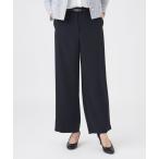 ショッピングサンヨー パンツ 「美シリーズ・セットアップ対応・ウォッシャブル」バックサテンジョーゼットパンツ レディース