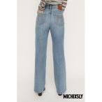 ジーンズ デニム デニムパンツ MICHIXSLY JW STRAIGHT PT ミチスライジャストウエストストレートパンツ 冬服 春服 レディース