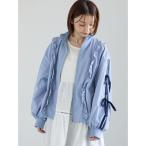 ショッピングサマンサ ジャケット ノーカラージャケット フリルトラックジャケット レディース