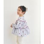 ショッピングチュニック ブラウス シャツ フルーツ刺繍メローティアードチュニック_ジュニア対応 キッズ 子供服 女の子
