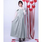 ワンピース チュールリボン付ワンピース