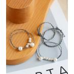 ヘアゴム パール×ラメヘアゴム「4本セット」