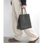 ショッピングラメ トートバッグ ラメショッパーニットバッグ レディース