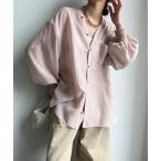 ショッピングボタン ブラウス シャツ GOLDボタンVVシャツ レディース